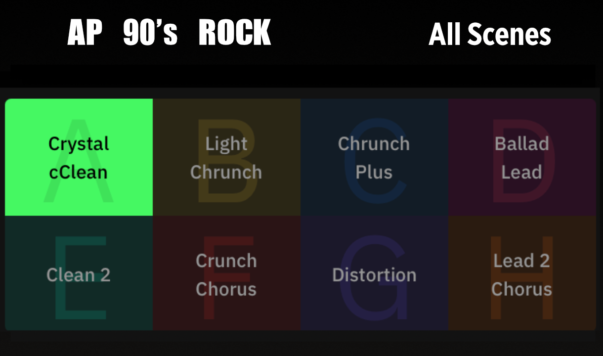 AP 90's Rock Quad Cortex Preset