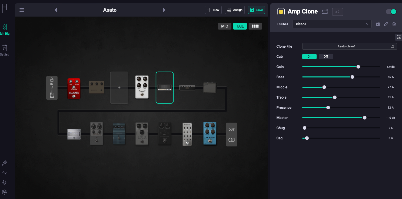 Headrush Asato Inspired Preset