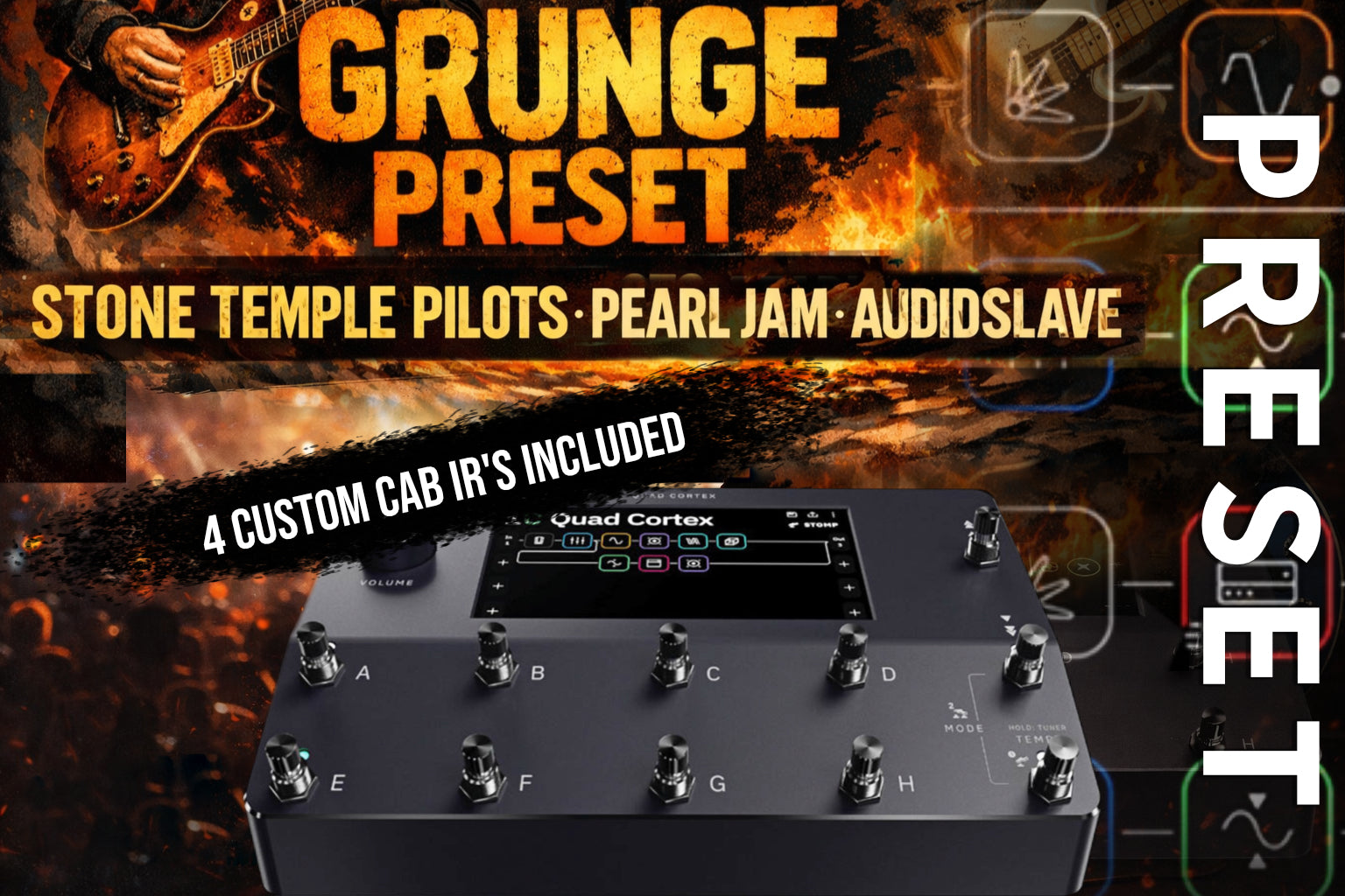 PFM_GRUNGE ALTERNATIVE ROCK Vol.2 -  2 Presets / 4 Cab IR included